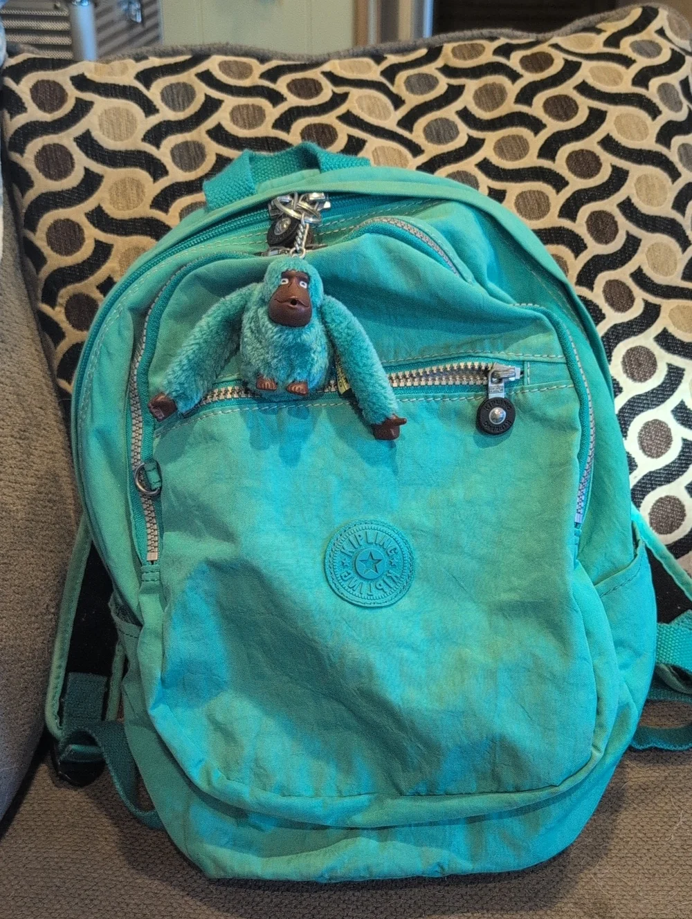 Kipling Teal Chalanger II Everyday Backpack - Lightweight Casual Carry